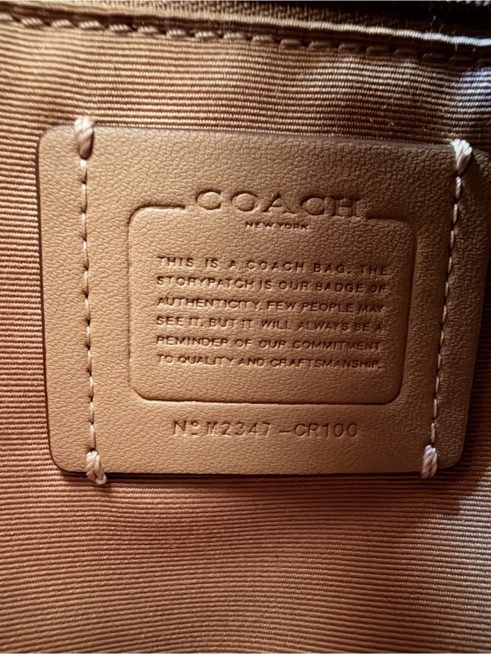 COACH Pace Backpack CR100 White cream Neutral Cream Leather Backpack  Daypack - Picture 10 of 10